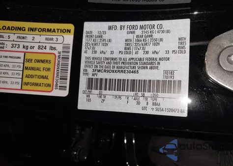 2024 Ford Bronco Sport Badlands z USA, uszkodzony, nr VIN 3FMCR9D9XRRE30465